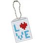 Kit créatif Pixel porte-clé 4 x 3 cm - Love