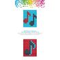 Kit créatif Pixel porte-clé 4 x 3 cm - Musique