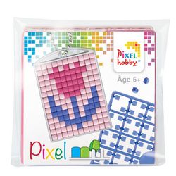 Kit créatif Pixel porte-clé 4 x 3 cm - Fleur