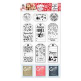Tampon Stamp with Love Étiquettes cadeaux de Noël
