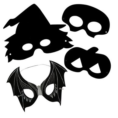 Masque à gratter Halloween 4 pcs