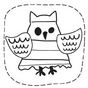 Tampon Clear Owl 4.4 x 4.4 cm