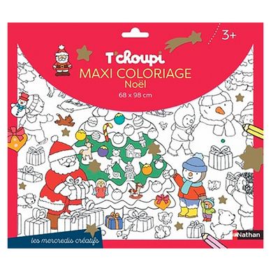 Maxi coloriage de Noël T'choupi