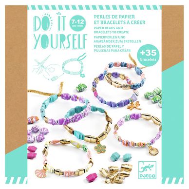 DIY À créer Perles de papier et Bracelets Chics et dorés