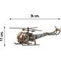 Maquette Hélicoptère en bois 11 x 36 cm