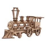 Maquette Locomotive en bois 16x 34 cm