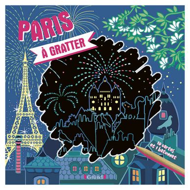 Cartes à gratter Paris à gratter Pochette de 10 pcs