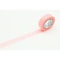 Masking Tape 7 m x 15 mm Pois Rouge Fluo