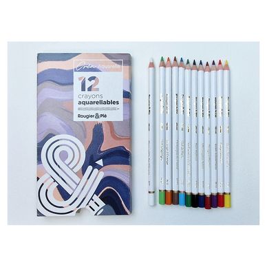 Crayons de couleur Aquarellables Créa Aquarelle Boîte de 12