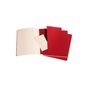 Cahier Moleskine Pages Blanches 19 x 26 cm Rouge Canneberge Lot de 3
