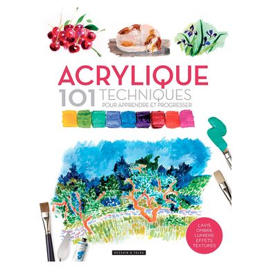 Livre Acrylique 101 Techniques pour apprendre et progresser