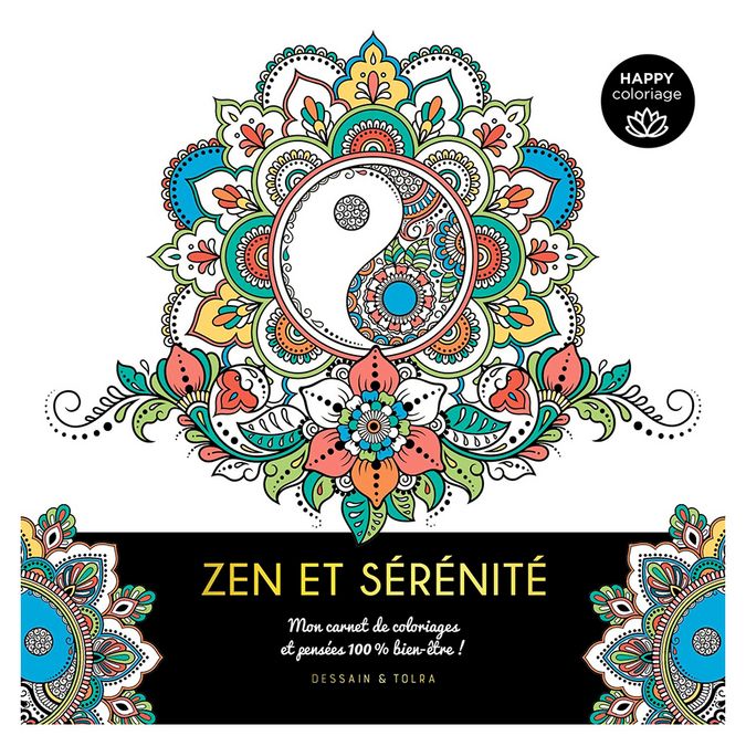 Carnet Happy coloriage Zen et sérénité