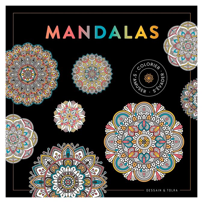 Livre de coloriage Black Coloriage Mandalas