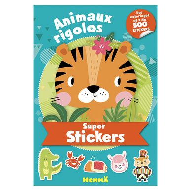 Album Super Stickers Animaux Rigolos + de 500 stickers