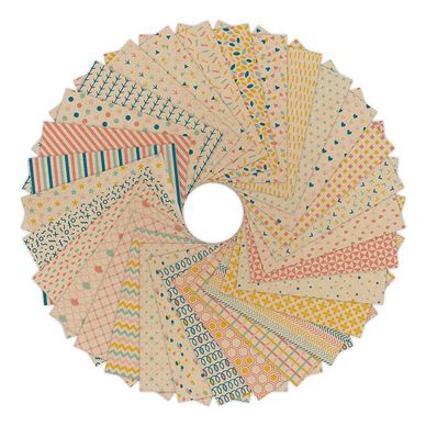 Papier Origami 60 feuilles 15 x 15 cm Krafty Color