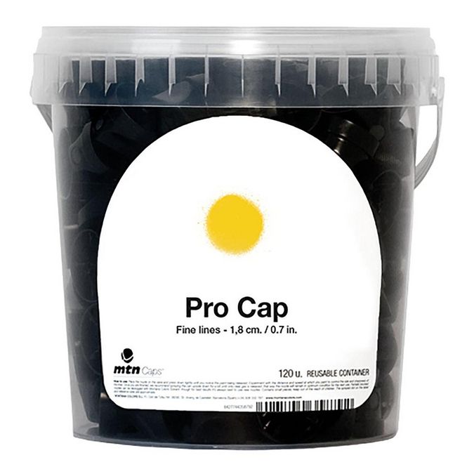 Skinny Pro cap pour aérosol 1,8 cm x120 - Noir