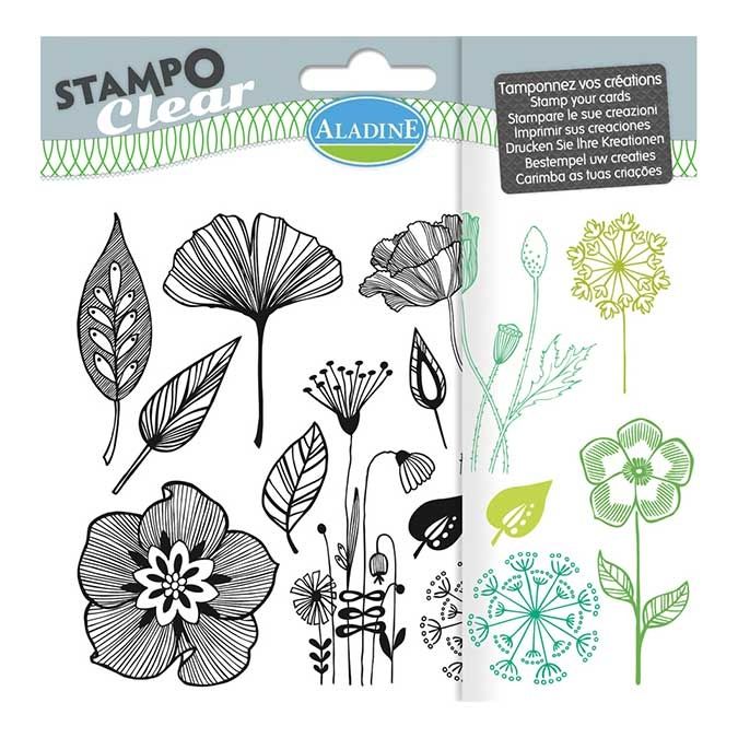 Tampon Stampo Clear Fleurs 12 pcs