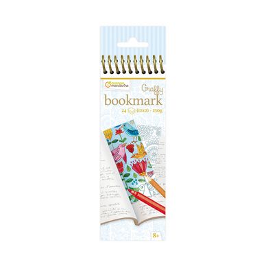 Marque-pages à colorier Graffy Bookmark Mandala Fleurs