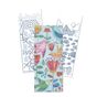 Marque-pages à colorier Graffy Bookmark Mandala Fleurs