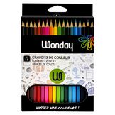 Crayons de couleur 18cm boite de 18