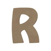 Lettre R en bois médium 15 cm