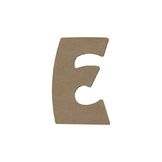 Lettre E en bois médium 8 cm