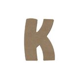 Lettre K en bois médium 8 cm