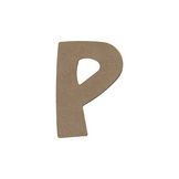 Lettre P en bois médium 8 cm
