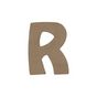 Lettre R en bois médium 8 cm
