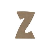 Lettre Z en bois médium 8 cm