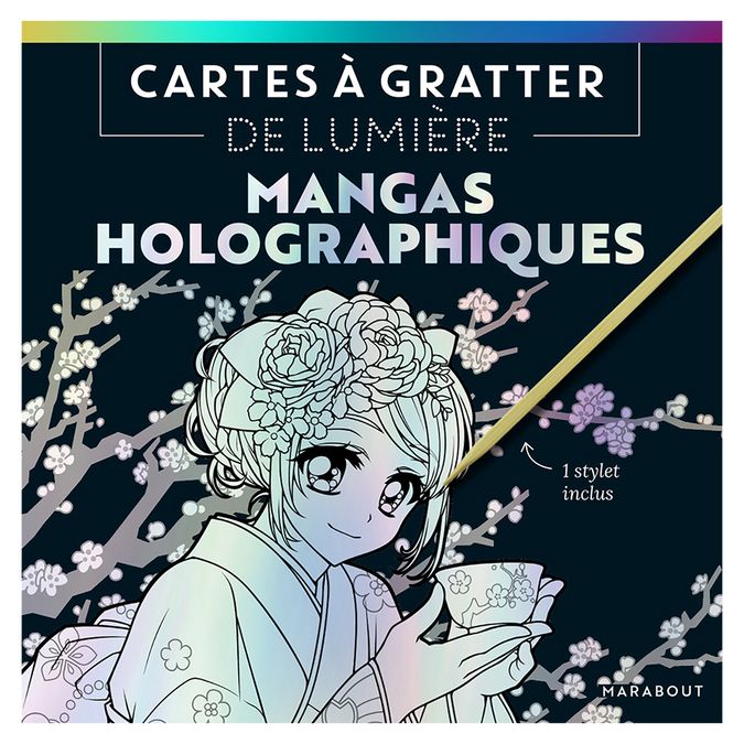 Cartes à gratter de lumière Mangas Holographiques