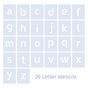 Pochoirs Alphabet 5 cm 26 Lettres minuscules
