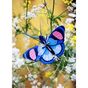 Décoration murale 3D 17 x 5 x 15 cm Papillon Paon