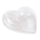 Cœurs en plastique à suspendre H.6 cm x 5 pcs