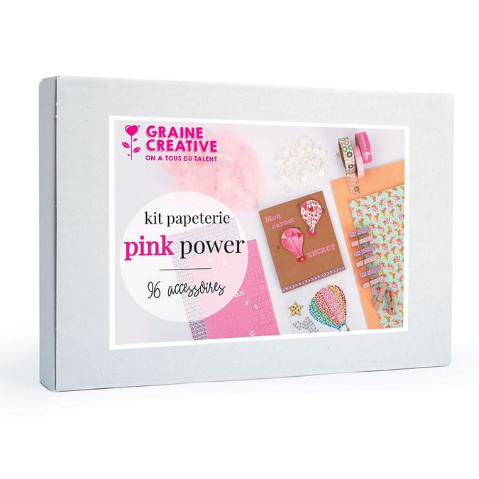 Kit de papeterie Pink Power 96 pcs