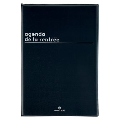 Agenda semainier 2023-2024 16 x 24 cm Boréal Noir