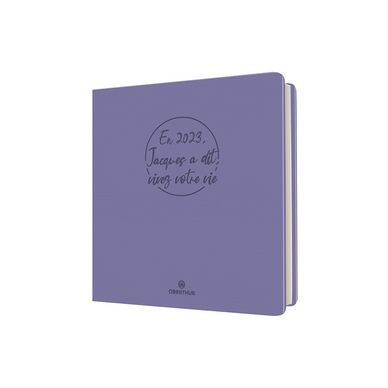Agenda semainier 2023-2024 16.5 x 16.5 cm Camelia Lila