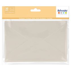 Enveloppes 17.8 x 11.5 cm 50 pcs Blanc