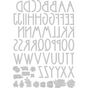 Matrices de découpe Thinlits Die Floral Alphabet
