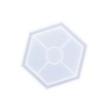Moule en silicone Sous-verre hexagonal 11,5 x 10 cm