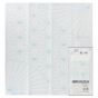 Coupon Tissu Sashiko 31 x 31 cm Blanc Chanvre