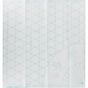 Coupon Tissu Sashiko 31 x 31 cm Blanc Libellules