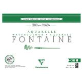 Papier Aquarelle Fontaine Bloc de 20 Feuilles 300 g/m² Grain Torchon