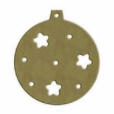 Boule plate Étoilée 6 mm x 9 x 10 cm