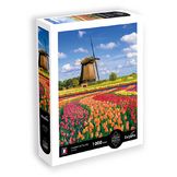 Puzzle 1000 pièces Champs de tulipes Hollande