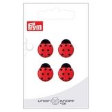 Bouton Polyester 14 mm 4 pcs Coccinelle