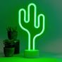 Lampe LED Effet Néon Cactus