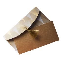 Enveloppe Cadeau + Carte Kraft/Or
