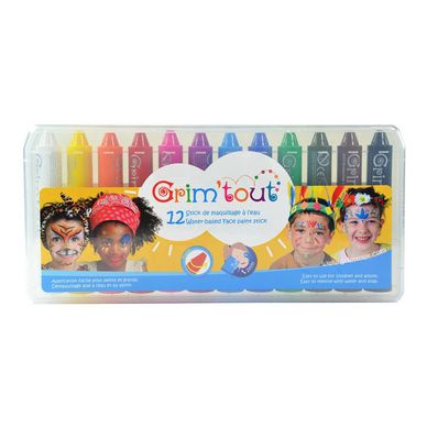 Crayon de maquillage Grim'sticks 12 couleurs