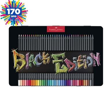 Crayons de couleur Black Edition Boîte métal de 36 Faber-Castell chez  Rougier & Plé
